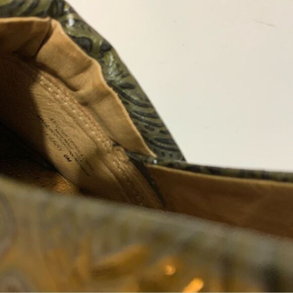 Women’s Nurture Embossed Tooled Brown/Bronze Heel wedge Size 6M - Picture 7 of 10